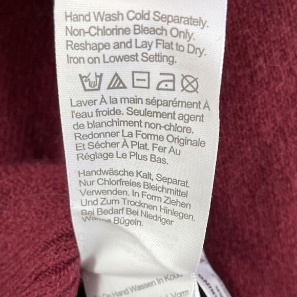 J CREW Sweater Women XXS Turtleneck Burgundy Wool-Blend NEW Supersoft Yarn BD143 - Picture 8 of 10